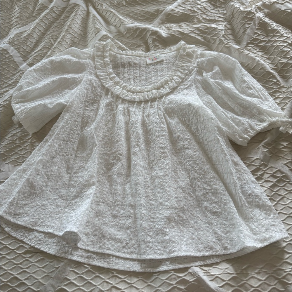Fantastic Fawn off white Textured Top